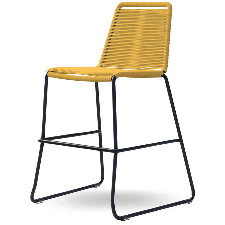 Huron Patio Bar Stool AllModern Color: Curry Yellow Performance Seat Height: Counter Stool (26" Seat Height)