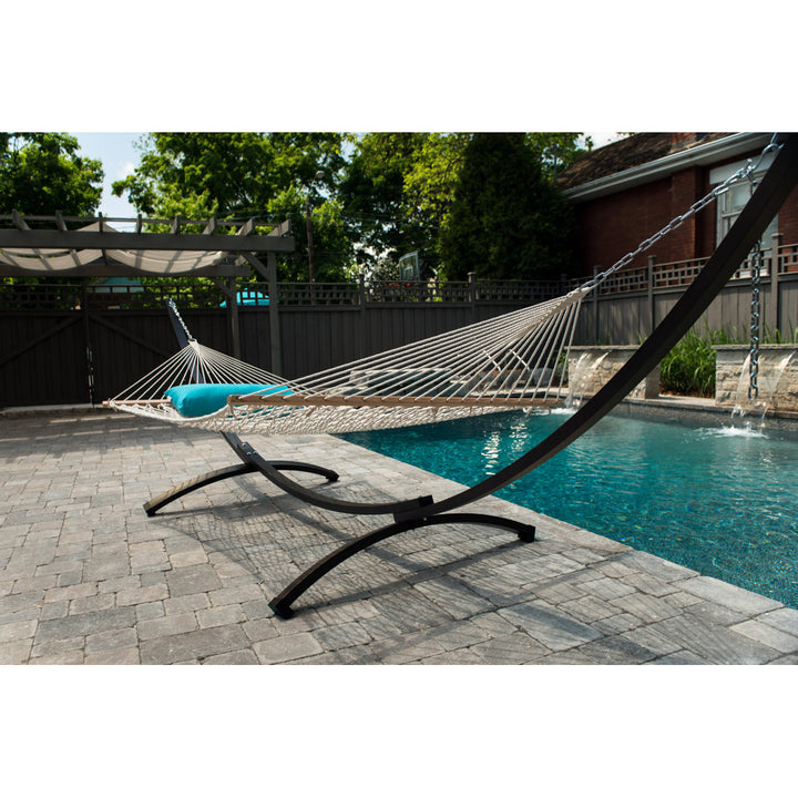 Vivere 15' Demars Aluminum Arc Hammock Stand (450 lb Capacity) Bay Isle Home™