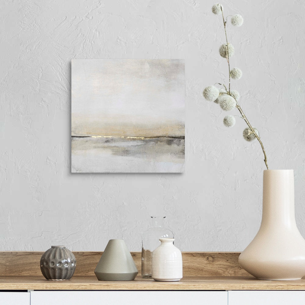 Horizontal Flow I by Tim O'Toole - Painting Print on Canvas Steelside™ Size: 12" H x 12" W Format: Wrapped Canvas