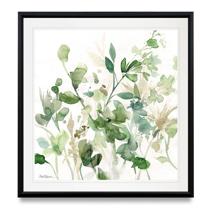 Argita Sage Garden I - Painting Print Lark Manor™ Size: 26.5" H x 26.5" W x 1.5" D Format: Black Plastic Framed