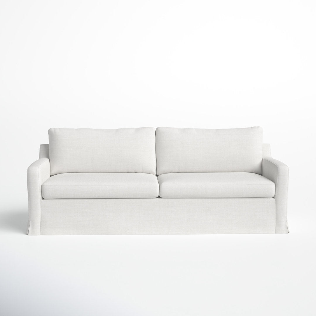 Neruda 86'' Slipcovered Sofa Joss & Main Fabric: Diego Cream Performance Plainweave