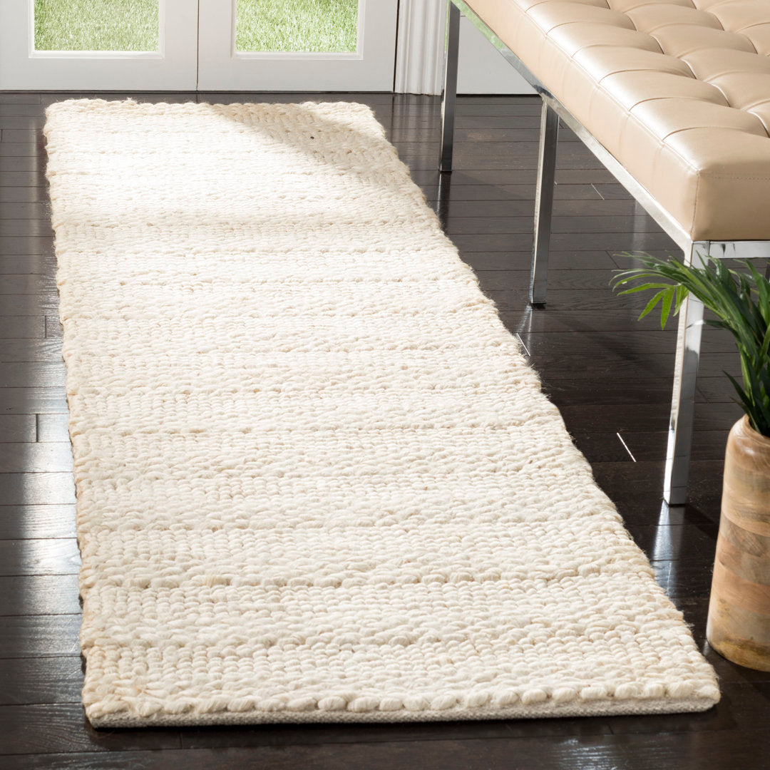 Stanwick Handmade Bleach Rug Birch Lane™ Rug Size: Runner 2'3" x 16'