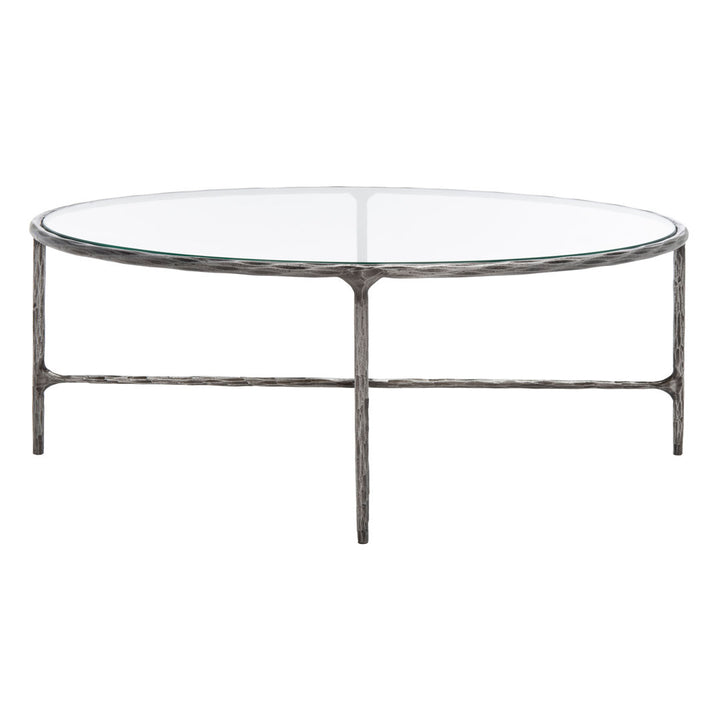 Evelynn 4 Legs Coffee Table Joss & Main Table Top Color: Clear, Table Base Color: Silver