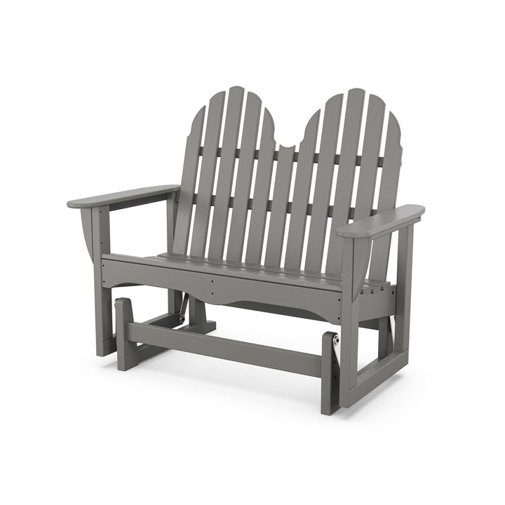 Classic Adirondack 48" Glider POLYWOOD® Frame Color: Slate Gray