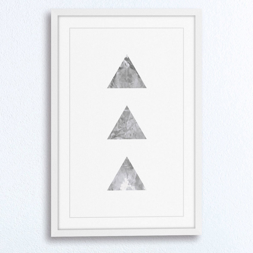 Tri' by Bryon White Framed Painting Print on Paper Marmont Hill Size: 45" H x 30" W x 1.5" D