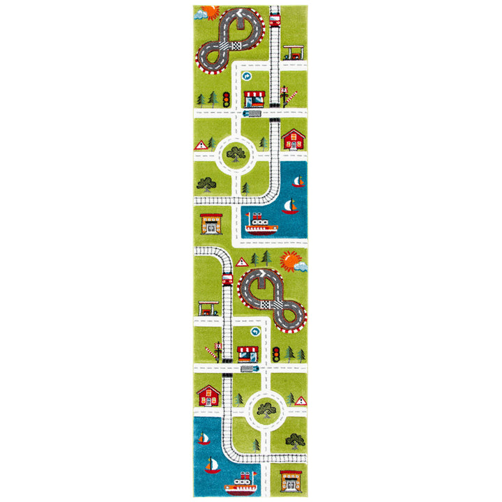 Gaven Green/Ivory Rug Andover Mills™ Baby & Kids Rug Size: Runner 2'3" x 6'
