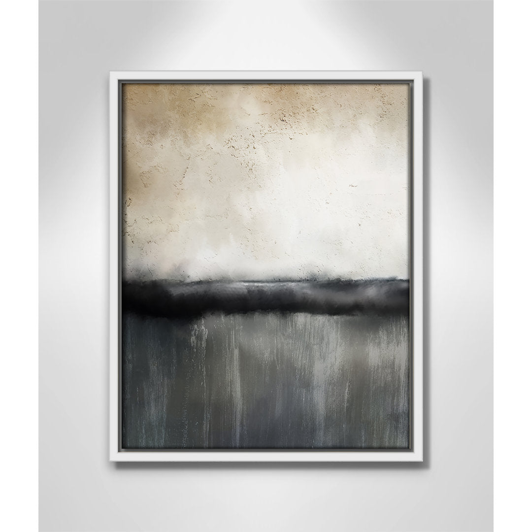 Sunset by Kimberly Allen Print Joss & Main Size: 15.5" H x 12.5" W x 2" D Format: White Framed Canvas