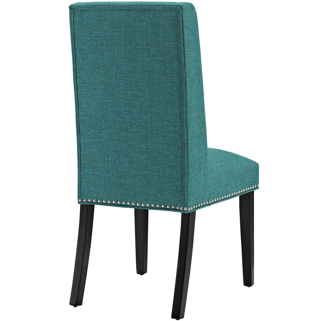 Modway Baron Dining Chair Modway Upholstery Color: Teal Plainweave