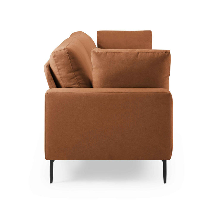 Jeses MINIMORE Modern Style Etta 84.3" Mid-Century Modern Design Sofa Corrigan Studio® Fabric: Curry Polyester Blend