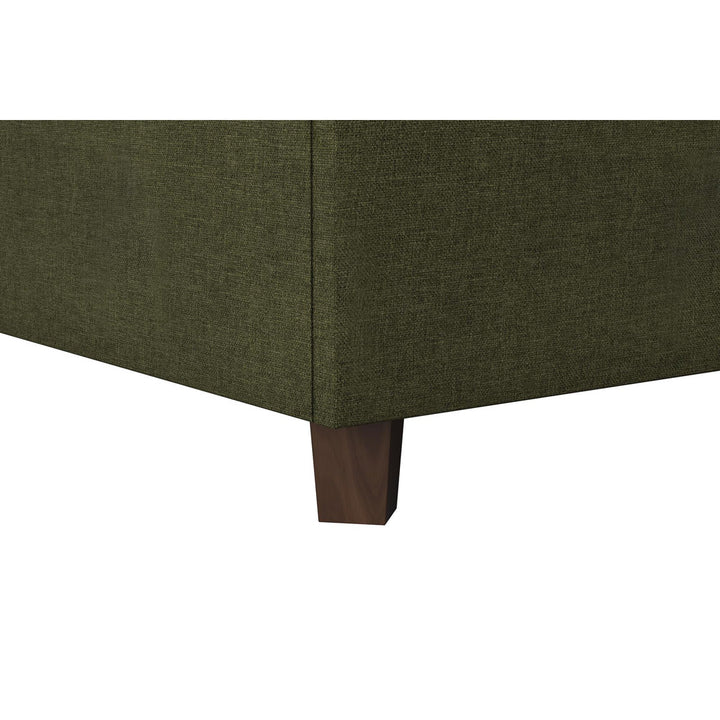 Brittany Tufted Upholstered Platform Bed Novogratz Color: Green Size: Queen