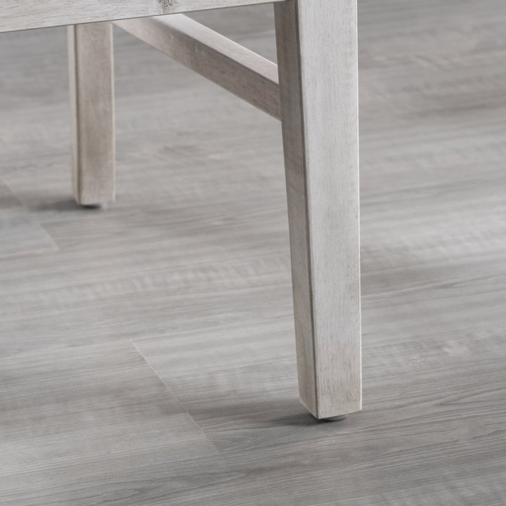 Hitz Solid Wood Cross Back Side Chair (Set of 2) Charlton Home® Color: Light Gray