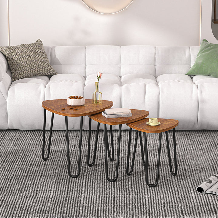 Summerall Nesting Coffee Tables, End Tables Set, Small Stacking Side Tables for Living Room Bedroom (Set of 3) Union Rustic