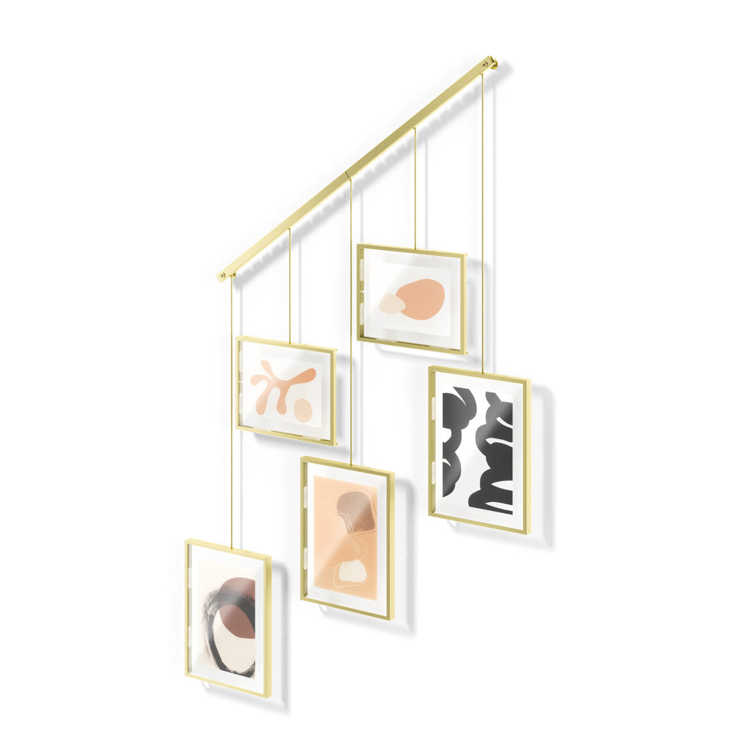 5-Piece Matte Metal Collage Frame Set Umbra Color: Matte Brass