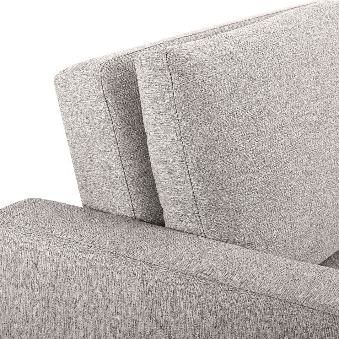 Serta Trinity Full Size Convertible Sleeper Sofa Serta Fabric: Light Gray Woven