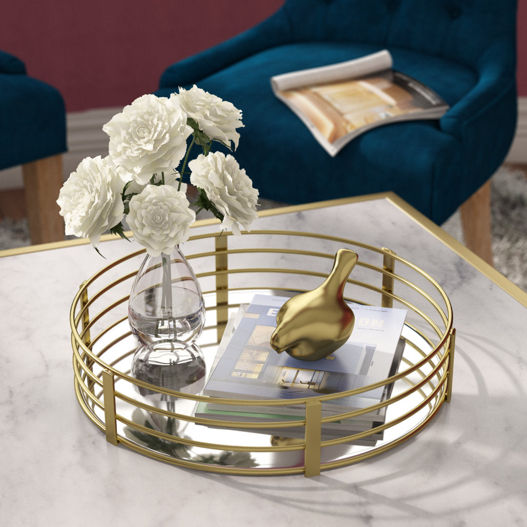 Chanetta Vanity Tray Mercer41 Color: Gold
