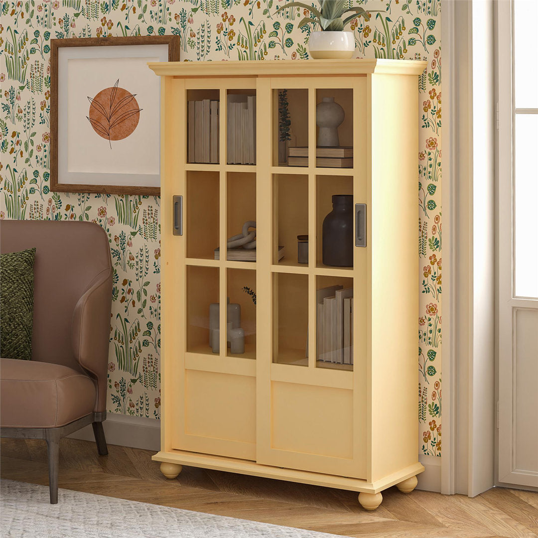 51" H x 31.75" W Standard Bookcase Andover Mills™ Color: Pale Yellow