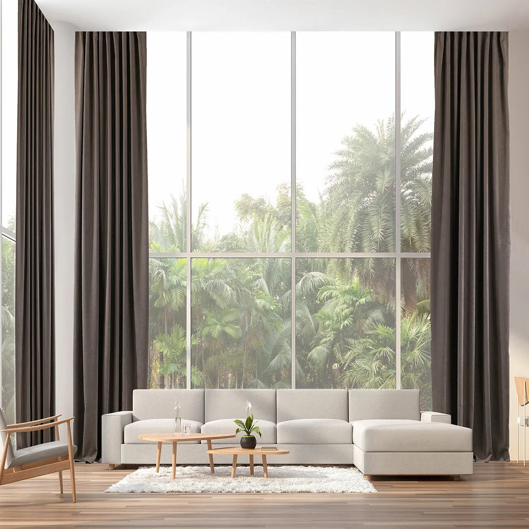 Extra wide x Extra Long Custom Made Decorative Single Panel Lilijan Home & Curtain Curtain Color: Stone Size per Panel: 100" W x 108" L