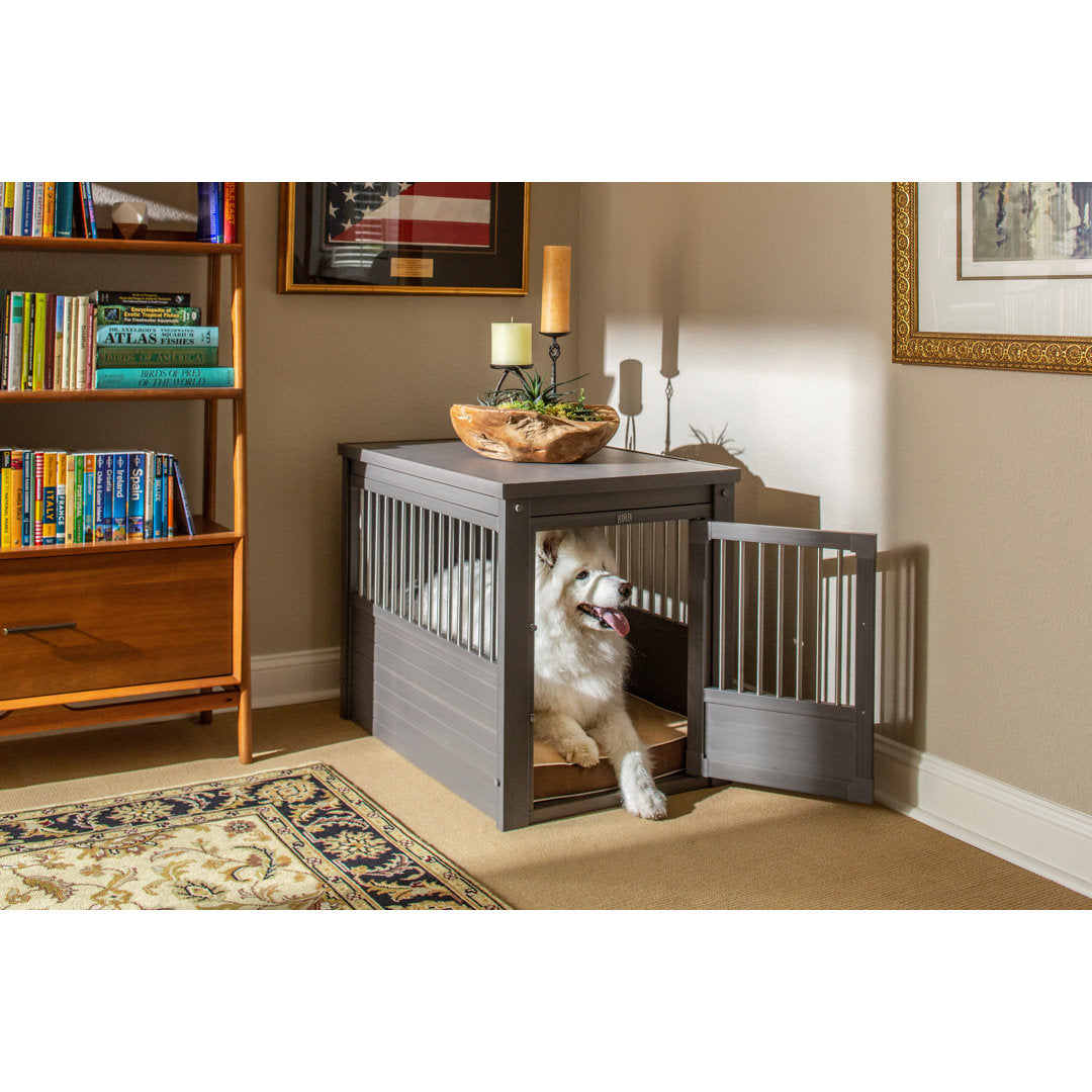 Southwick ECOFLEX® Furniture-Style Dog Crate – End Table Design Archie & Oscar™ Color: Gray Size: Large (28" H x 24" W x 35.4" D)