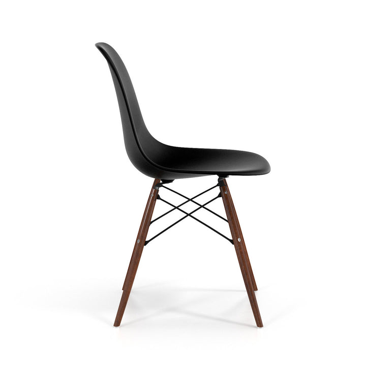 Jordan Side Chair AllModern Color: Black/Walnut