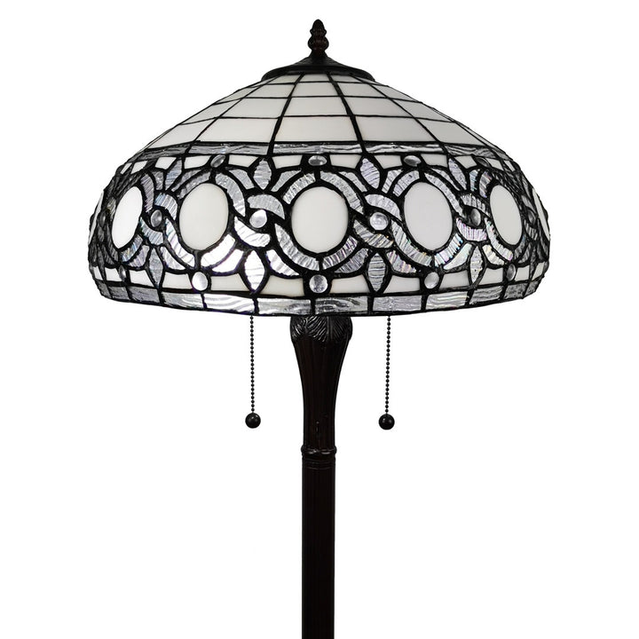 Tiffany 63" Reading Floor Lamp Amora Lighting