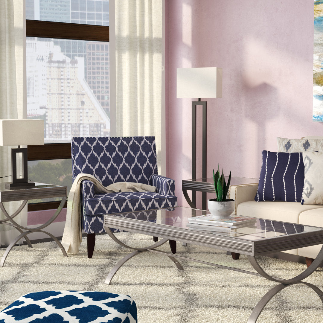 Meghans 3 Piece Coffee Table Set Trent Austin Design® Color: Brushed Nickel