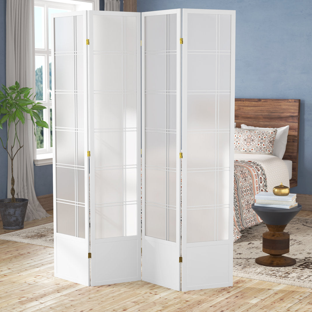 Keitez Folding Room Divider Winston Porter Color: White Number of Panels: 4 Panels