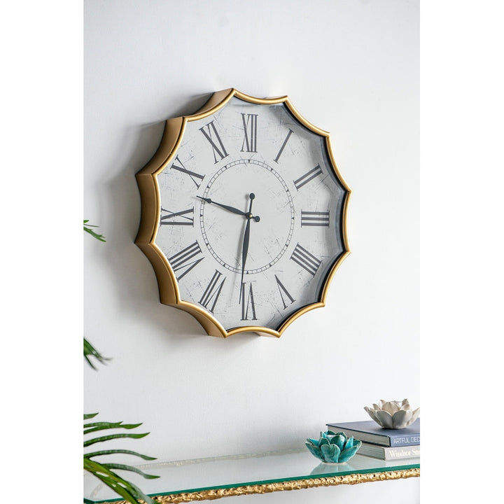 Jacqualin Metal Wall Clock House of Hampton®