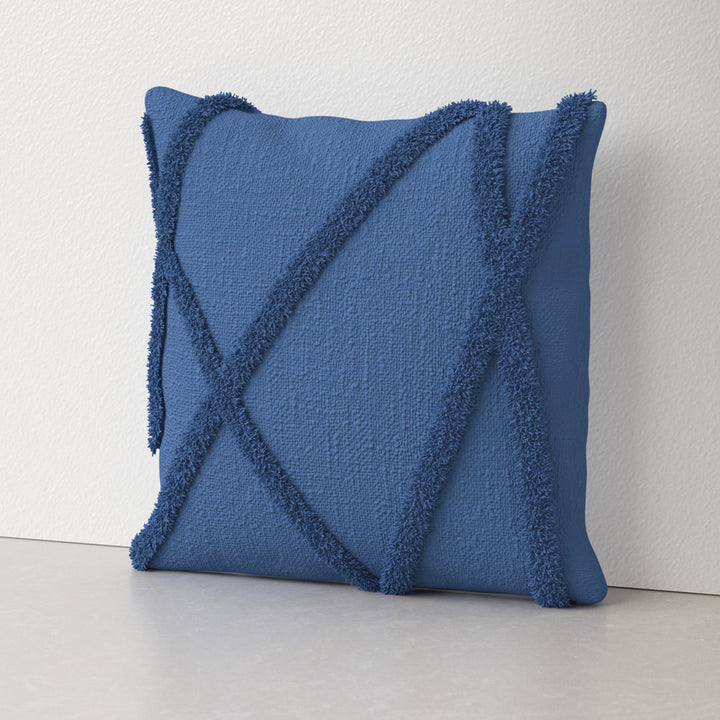 Tracey Square Cotton Pillow Cover & Insert AllModern Color: Blue Size: 24"H x 24"W Shape: Square