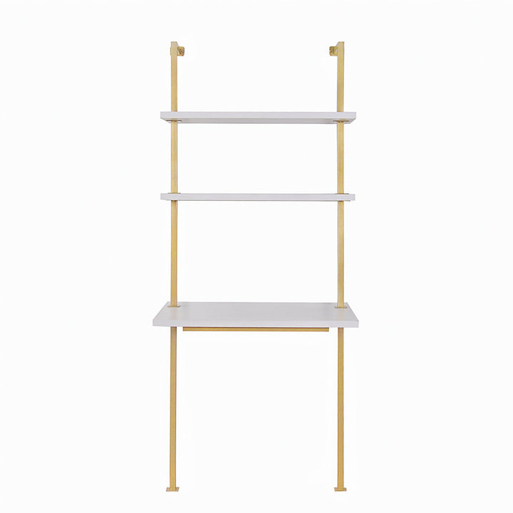 Chira Leaning/Ladder Desk Trent Austin Design® Color (Top/Frame): White/Gold