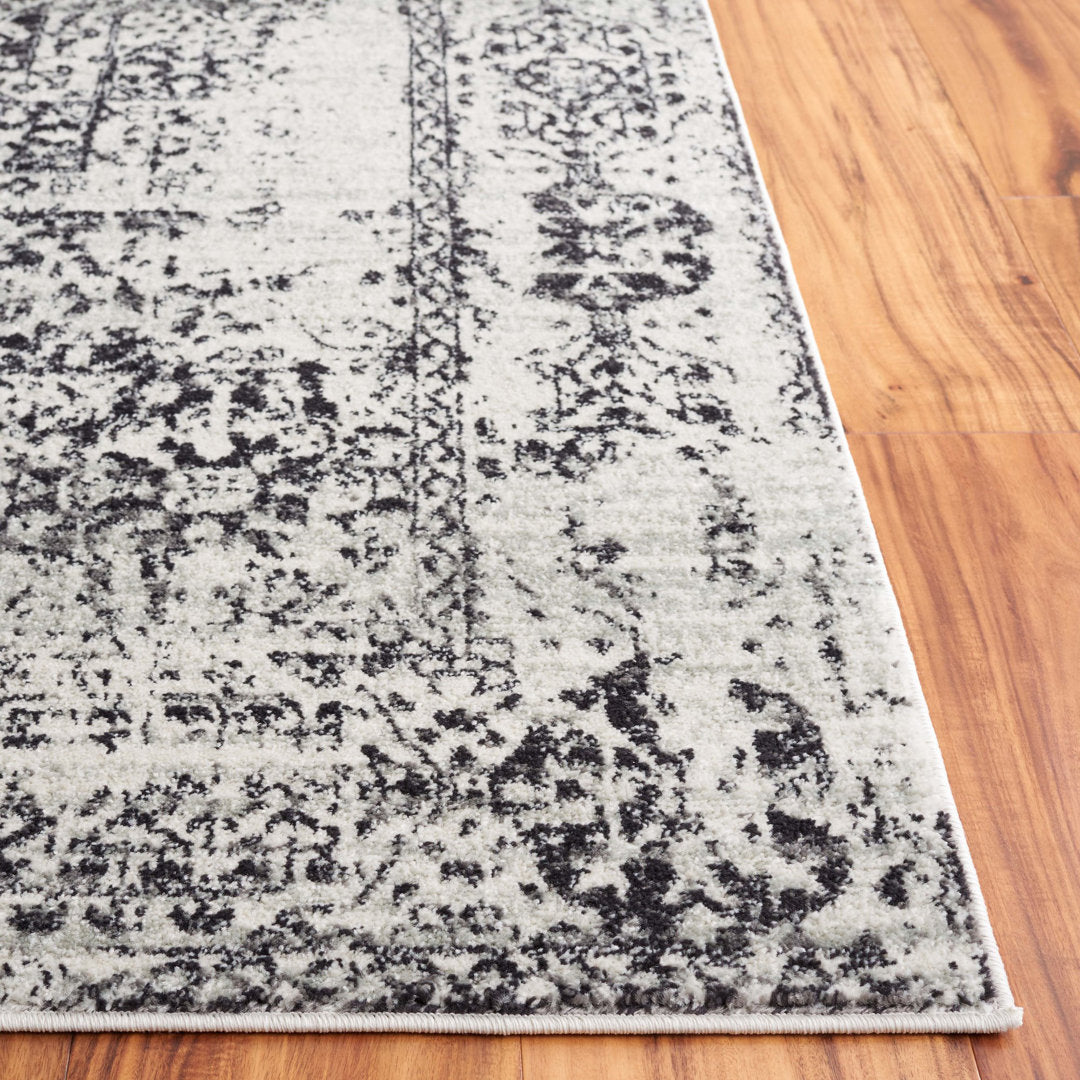 Highworth Oriental Ivory/Black Area Rug Trent Austin Design® Rug Size: Rectangle 8' x 10'