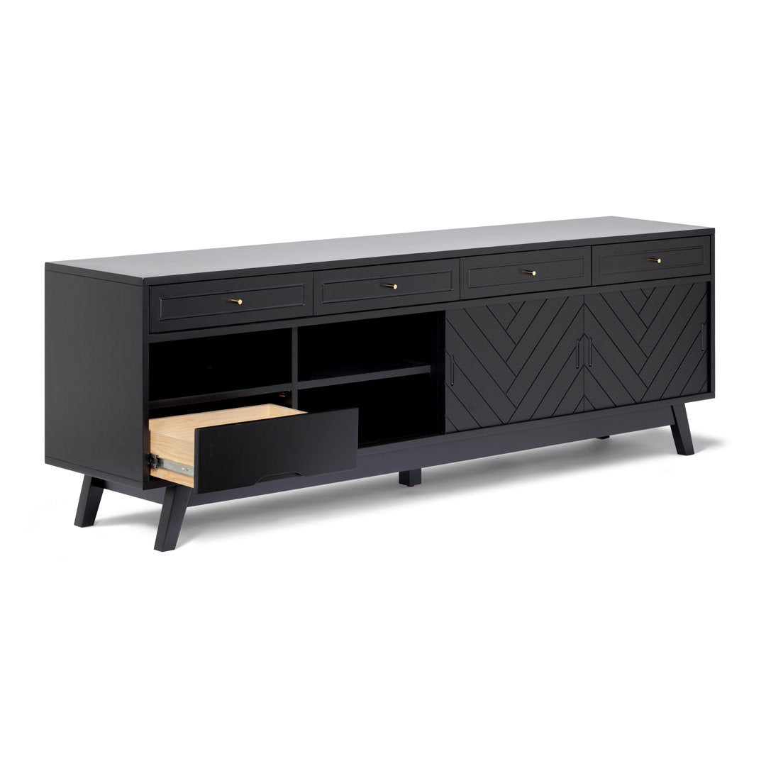 Anja 79'' Media Console AllModern Color: Black