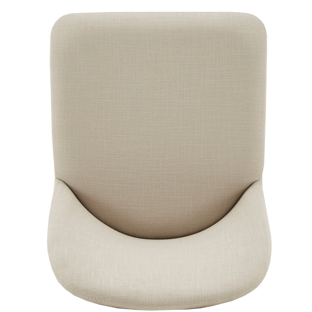 Ainhoa Linen Upholstered Side Chair (Set of 2) Etta Avenue™ Upholstery Color: Beige