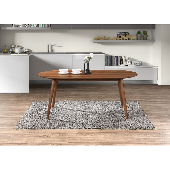 Bray 35" Solid Oak Dining Table AllModern Color: Walnut