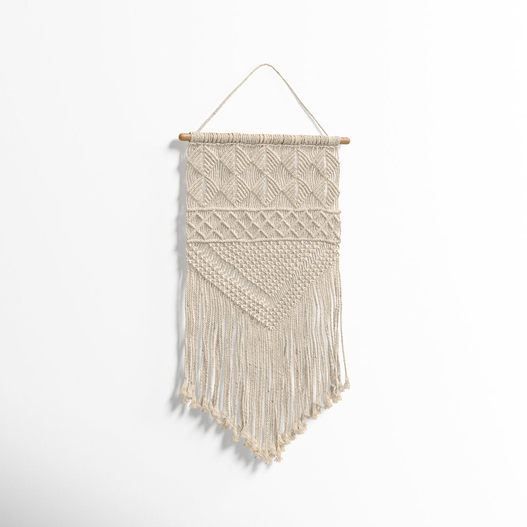 Cotton Transitional Wall Hanging Joss & Main Size: 31" H x 15" W