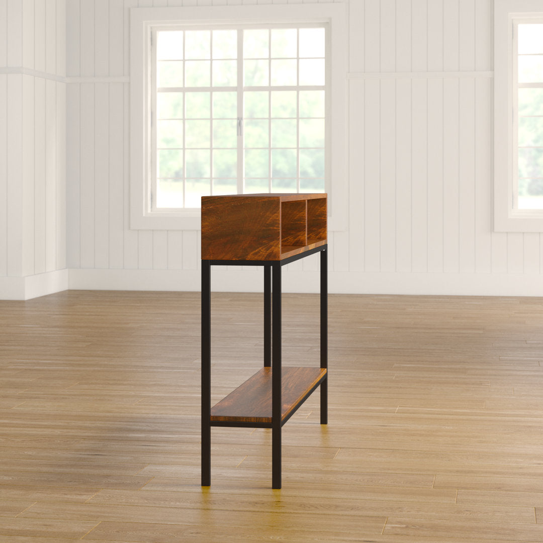 Kendriel 42" Console Table 17 Stories Table Top Color: Chestnut
