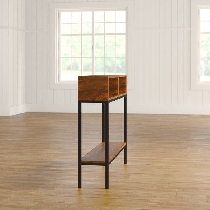 Kendriel 42" Console Table 17 Stories Table Top Color: Chestnut