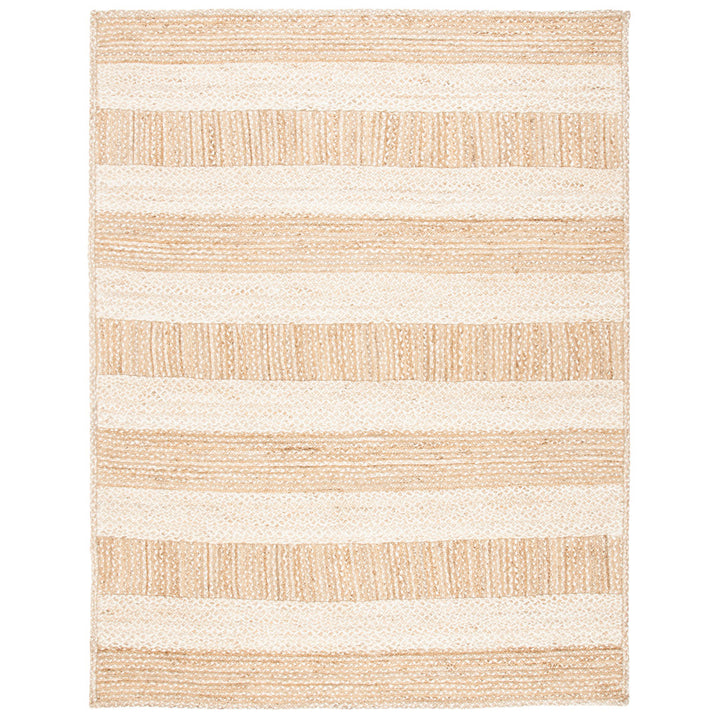 Chesnut Natural Fiber Flat Weave Jute And Cotton With Latex Striped Rug Bay Isle Home™ Rug Size: Rectangle 10' x 14'