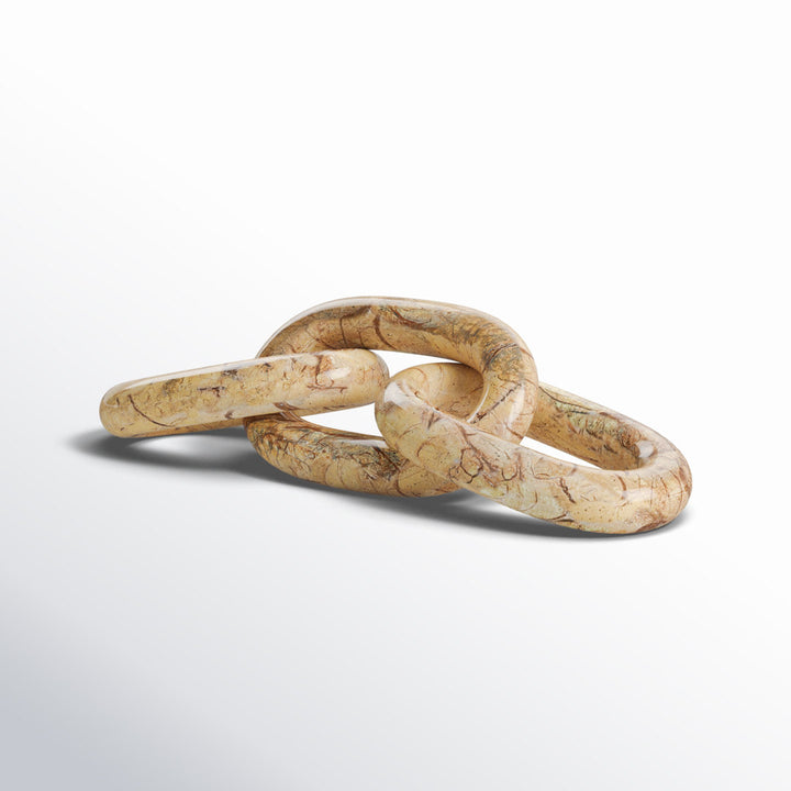 Ocarina Marble Chain Link Birch Lane™ Color: Forest Brown