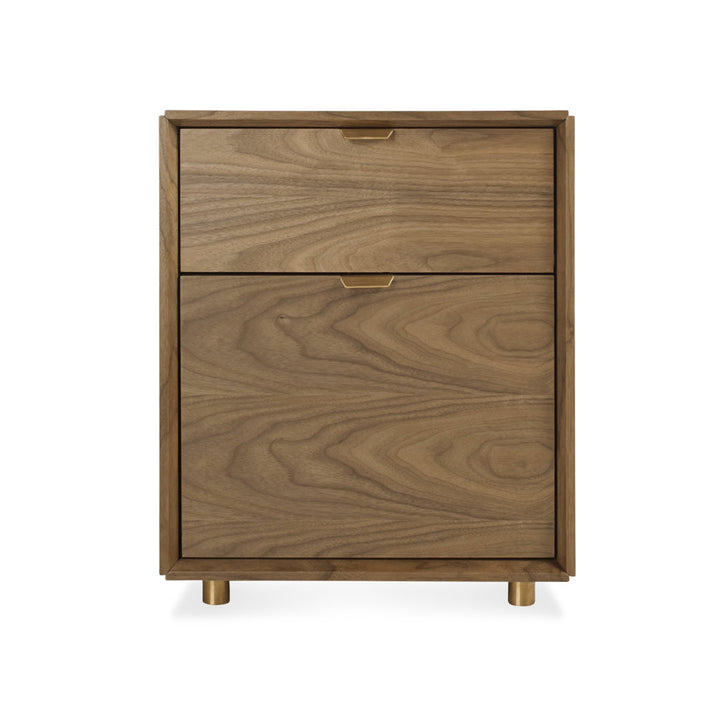 Dang 2 - Drawer Vertical Filing Cabinet Blu Dot Color: Walnut