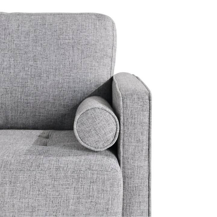 Garren 75.6'' Square Arm Tufted Sofa Mercury Row® Fabric: Gray Polyester