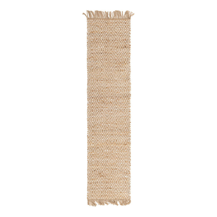 Geometric Handmade Braided Natural Rug Dakota Fields Rug Size: Runner 2'2" x 8'