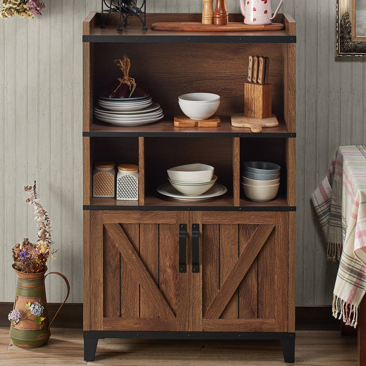Peterkin 31.49" Wide Dining Hutch Union Rustic