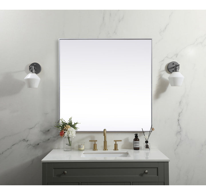 Valparaiso Accent Mirror Wade Logan® Size: 48"  x 48"  Finish: Silver
