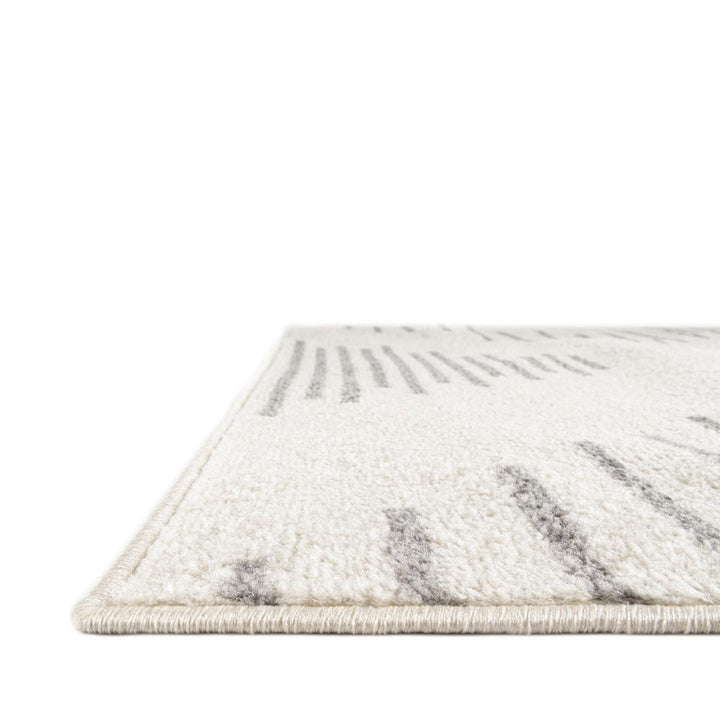 Cohutta Geometric Grey and Ivory Area Rug The Twillery Co.® Rug Size: Square 9'10"