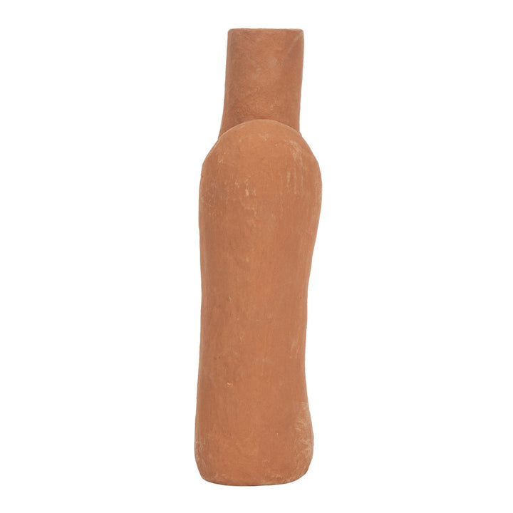 Amador Gray 14" Stoneware Table Vase AllModern Color: Terracotta
