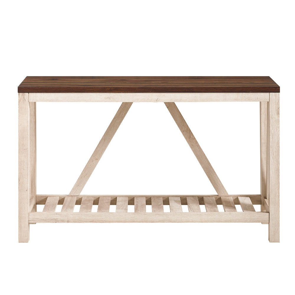 Rakira Modern Farmhouse Console Table Red Barrel Studio® Color: White Oak
