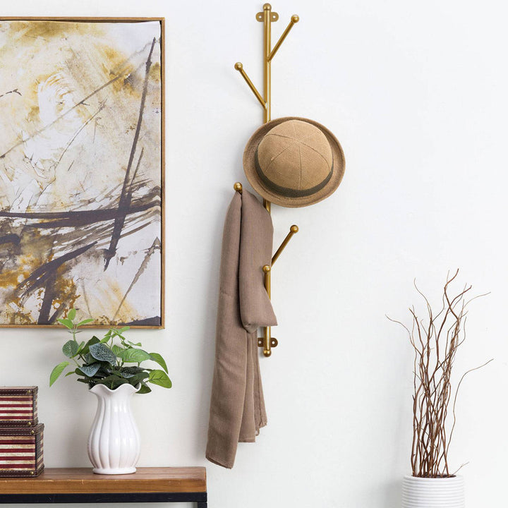 Cerstin Metal 6 - Hook Wall Mounted Coat Rack Mercer41