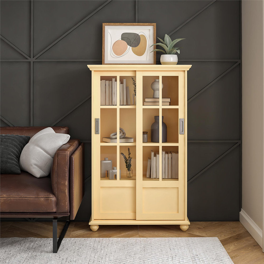 51" H x 31.75" W Standard Bookcase Andover Mills™ Color: Pale Yellow