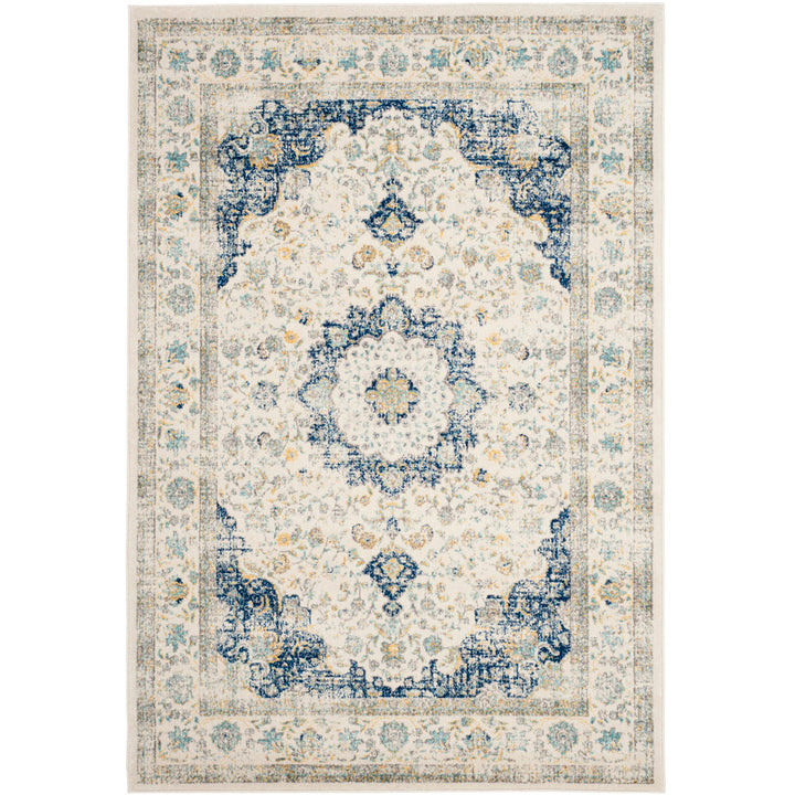 Annette Oriental Ivory/Blue Area Rug Langley Street® Rug Size: Rectangle 12' x 18'