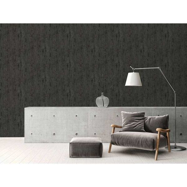 33' L x 21" W Texture Wallpaper Roll 17 Stories Color: Black/Gray Metallic